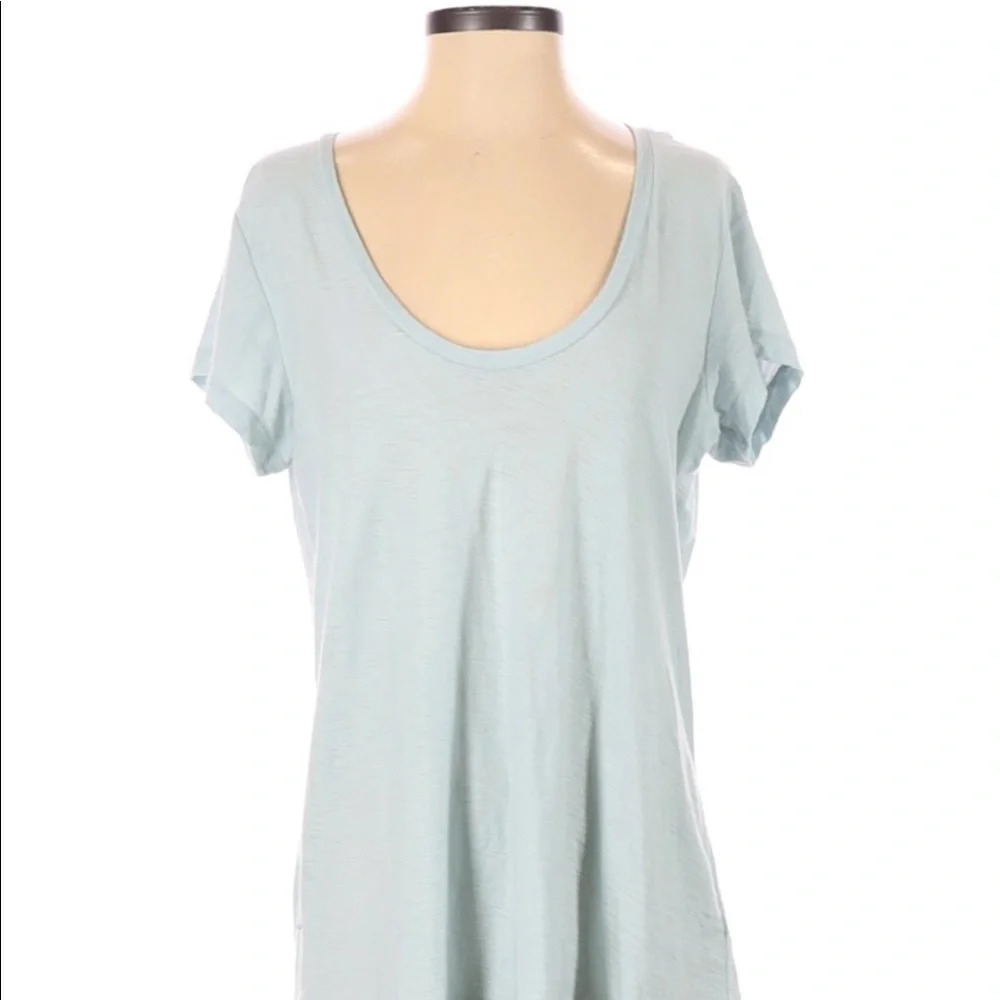 James Perse light blue soft cotton cozy blouse